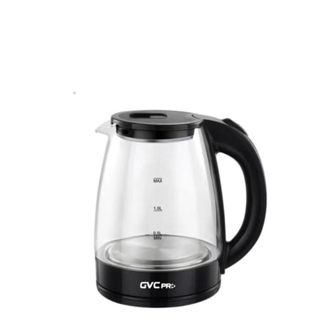 جي في سي برو غلاية ماء زجاج - 1.8 ليتر - 1800 واط - أسود - GVCKT2185H