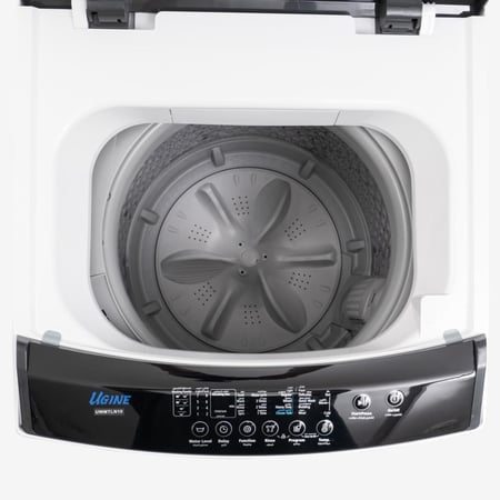 غسالة اتوماتيك يوجين 10 كيلو - تعبئة علوية - أبيض - UWMTLN10