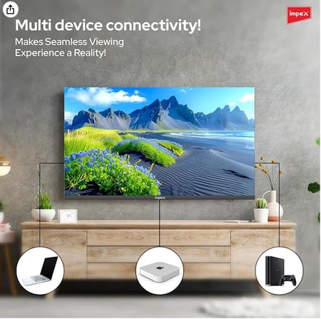 تلفزيون امبيكس جلوريا 50 بوصة 4K QLED – سمارت بنظام أندرويد 14