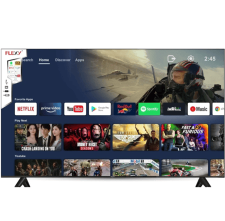 فلكسي شاشة تلفزيون 60 بوصة سمارت FX60UWEBSY - 4K UHD - WEBOS