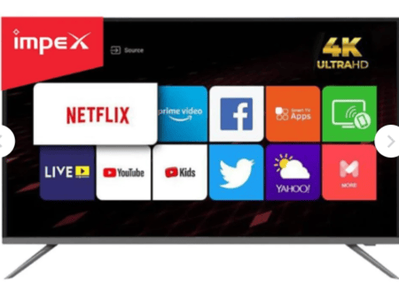 شاشة امبيكس فيستا 60 بوصة سمارت DVBT2/B2 FIESTA60Q QLED EB OS 4K