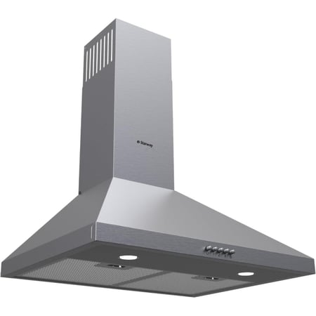 ستار واي شفاط هواء ستانلس ستيل - 3 سرعات - 60 سم - فضي - SW60CHSS