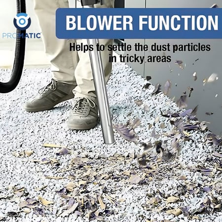 مكنسة بروماتيك كهربائية برميلية 1600 واط سعة 21 لتر – ستانلس ستيل NDV21L