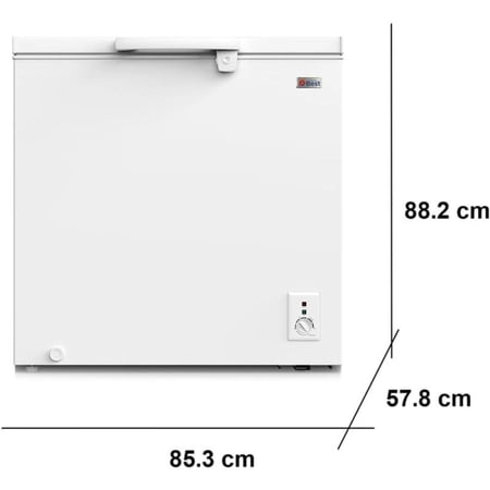 تكنو بيست فريزر مسطح - 200 ليتر - أبيض - BCF-200L
