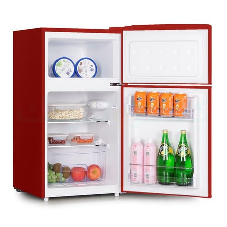 جي في سي برو ثلاجة كلاسيك - بابين - 85 ليتر - 3 قدم - أحمر - GVRG-199