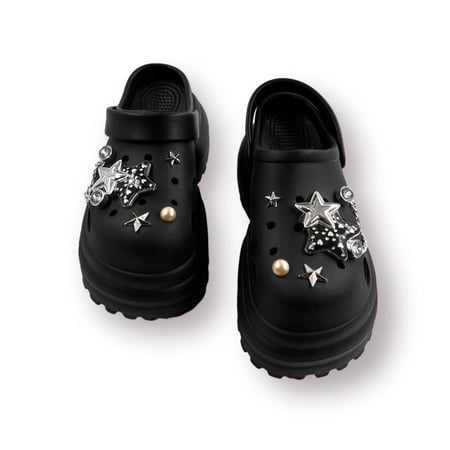 كروكس كعب اسود - Crocs black heels