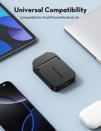 شاحن منزلي قابل للطي من راف بور 35 واط