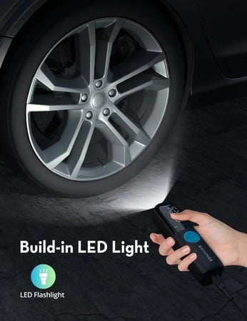 مضخة هواء راف باور بيسك بدون بطارية بقوة 60 واط اخراج 12-16 فولت بسرعة 25 لتر في الدقيقة مع شاشة ليد رقمية