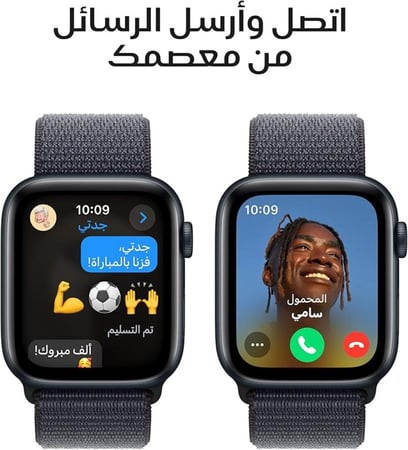 ابل - واتش SE 2 ساعة ذكية مقاس 40مم GPS (بدون شريحة) - قماش أسود