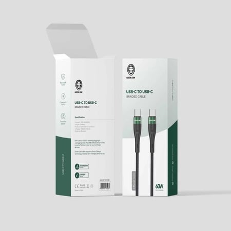 كابل تايب سي تو تايب سي بطول 3متر اسود