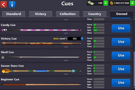 حساب 8ball pool ا + 1 مليار , لفل 67 , سكنات عصاا