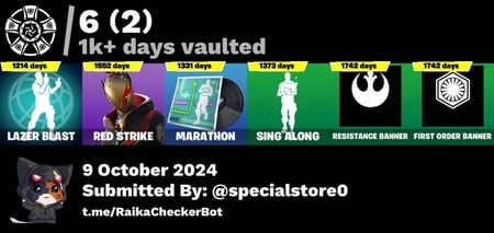 حساب فورت نايت السكنات 69 + سكن red strike نادر + ايميل اساسي و يتغير - الباقي بالوصف