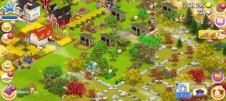 مزرعة هاي داي لفل 60 + 2 مليون كوينز