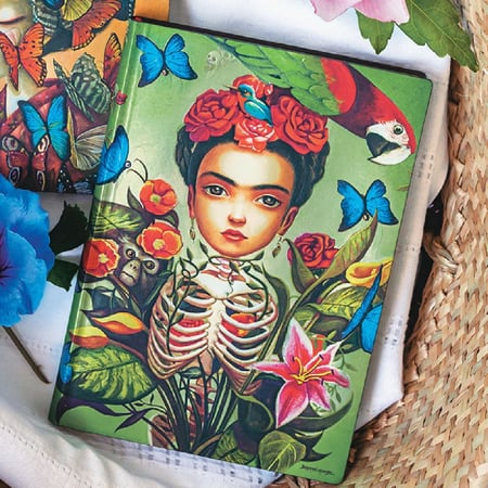 دفتر وسط Frida "مخطط"