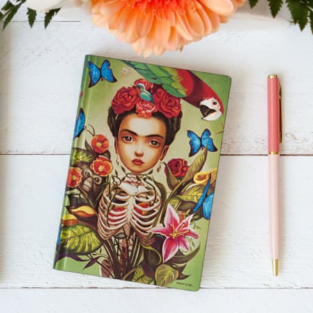 دفتر وسط Frida "مخطط"