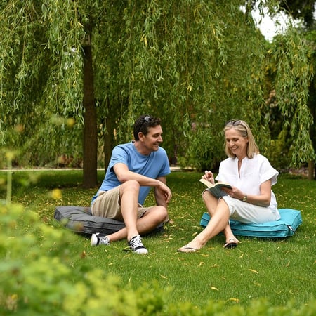 وسادة أرضية للجلوس - أزرق أكوا