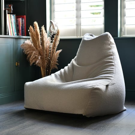 كرسي بين باج كبير تيدي - أبيض عاجي