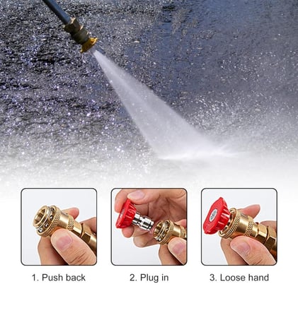 4 قطع تركب على مسدس مضخة غسيل