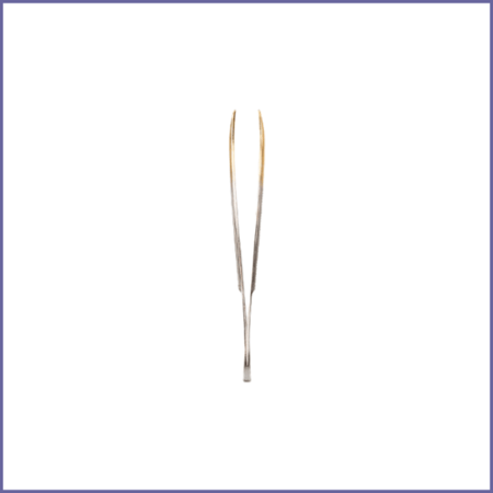 ملقاط ذهبي برأس مائل