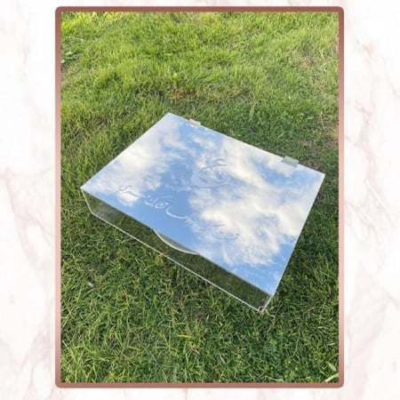 طقم  كيك للعرسان فضي