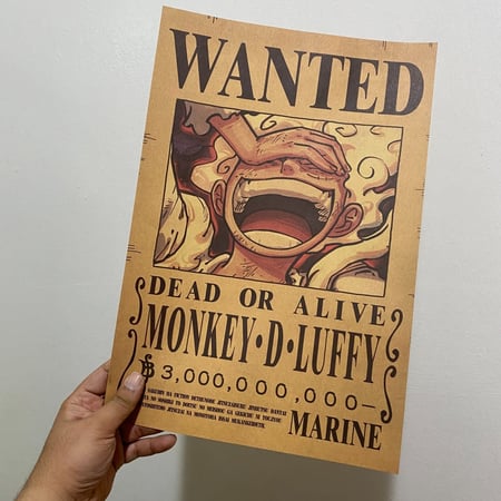 بوسترات المطلوبين الجديدة بعد وانو لطاقم قراصنة قبعة القش