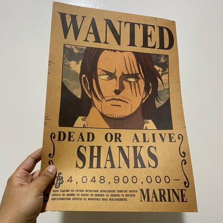 بوستر المطلوبين لشخصية شانكس لي روكس