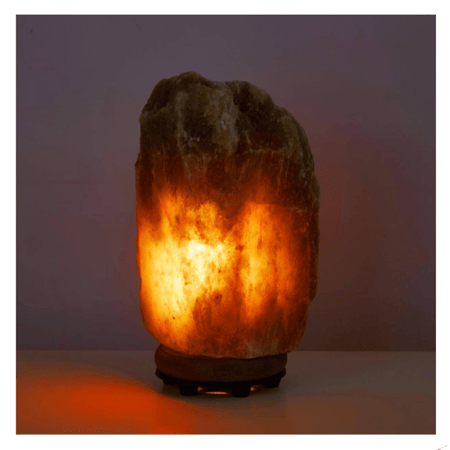 أبجورة مصباح ملح الهيمالايا الرمادي الشكل الطبيعي 2-4 كيلو