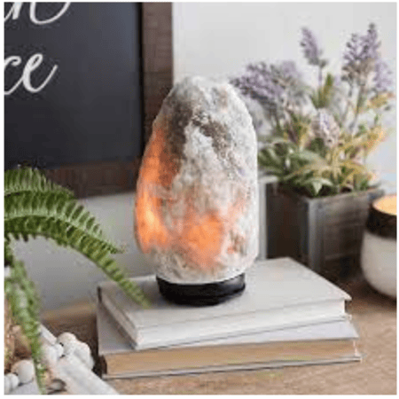 أبجورة مصباح ملح الهيمالايا الرمادي الشكل الطبيعي 2-4 كيلو