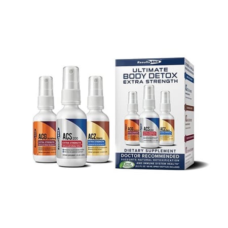 مجموعة سحب السموم تتكون من بخاخ أيونات الفضة بخاخ الزيولايت بخاخ الجلوتاثيون 120مل