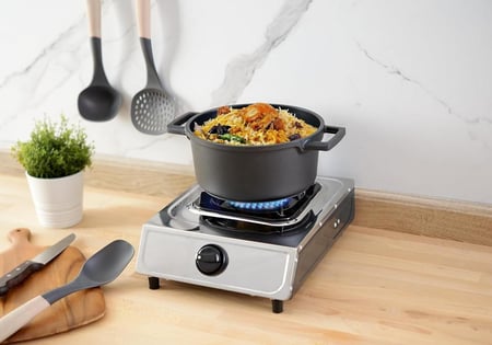 السيف موقد غاز 1 عين ستانلس ستيل اشعال ذاتي