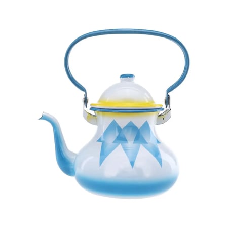 السيف ابريق شاي مغربي غضار دايموند ازرق اندونيسي 2.4 لتر