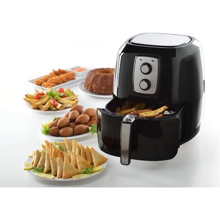 السيف قلاية صحية بدون زيت تايمر اسود 6 لتر 1800 واط