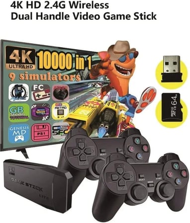 جهاز العاب الطيبين أكثر من 10,000 لعبة - HDMI - سعة 64GB