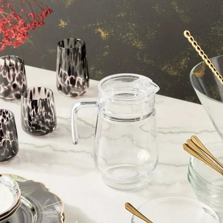 جيك زجاج بغطاء شفاف 1.2 لتر