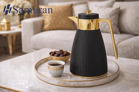 ترمس سامورين يد ذهبي الفاخرة - عزل حراري مثالي بتصميم عصري