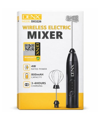 خفاقة ومضرب كهربائي لاسلكي من DENX (موديل DX3226)