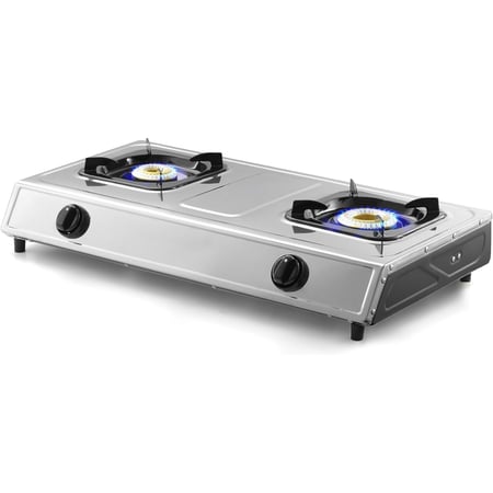 السيف موقد غاز  2 عين ستانلس ستيل اشعال ذاتي