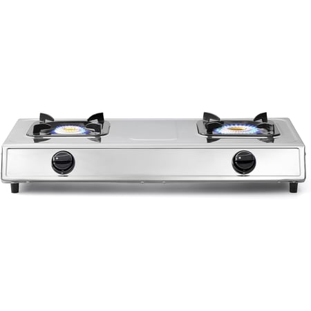 السيف موقد غاز  2 عين ستانلس ستيل اشعال ذاتي