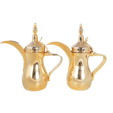 طقم 2 دلة السيف ذهبي مقاس 20