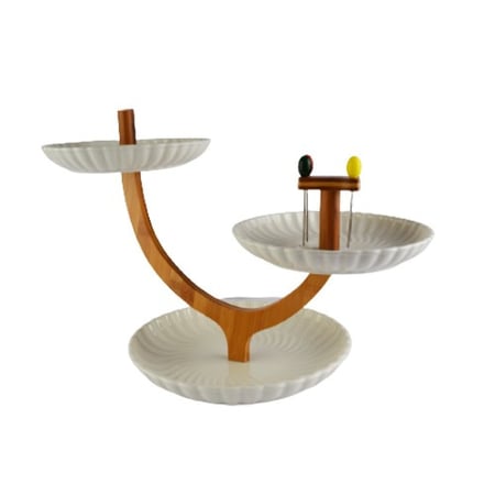 صحون تقديم مقسم 3 دور