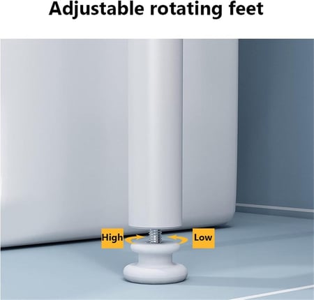رفوف تنظيم وتخزين الحمام 3 ارفف أبيض