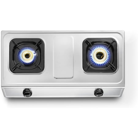 السيف موقد غاز  2 عين ستانلس ستيل اشعال ذاتي