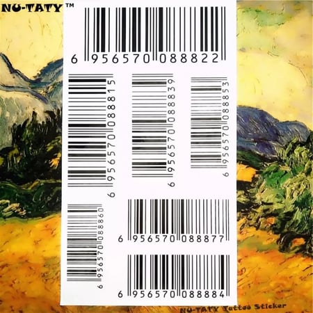 مصفوفة الباركود - تاتو موقت