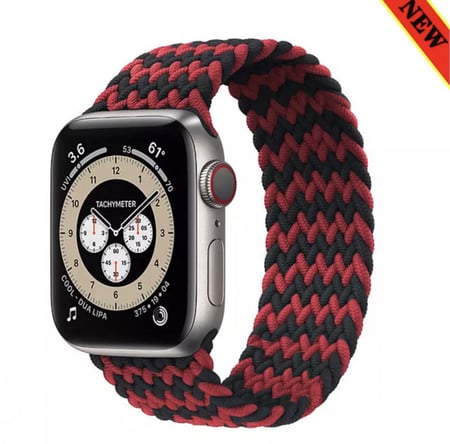 سوار ساعة ابل مضفرة من نسيج النايلون