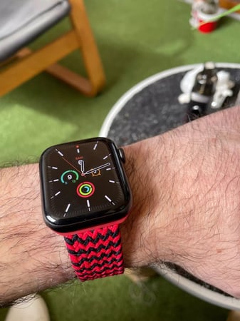 سوار ساعة ابل مضفرة من نسيج النايلون