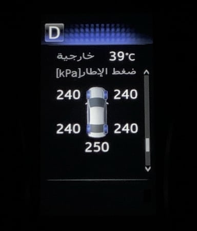 جهاز عرض قياس الايطارات كامري 2018-2024