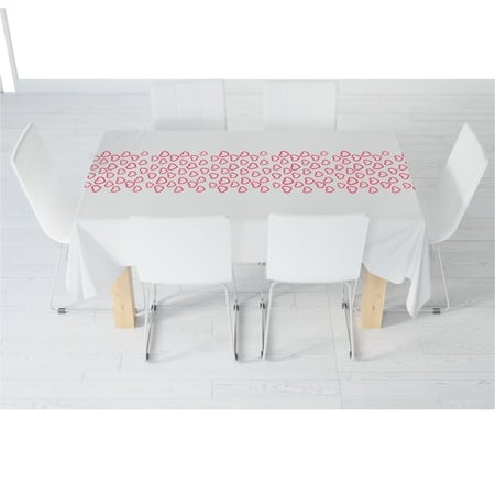 كرتون | اي بلاست | مفارش سفرة الرومانسية 140*120 سم | 18 مفرش