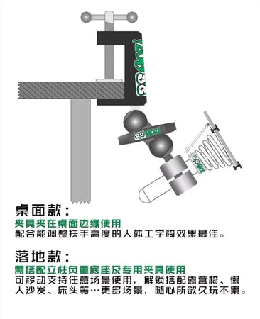 استاند جيرسكوب  مغناطيسية وقاعدة مضادة للانزلاق أيباد 11 إنش