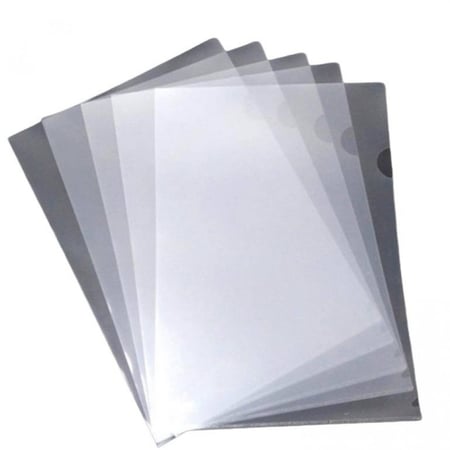 ملف L وجهين شفاف