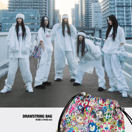 NewJeans - [Supernatural] Single Album NJ X MURAKAMI Drawstring Bag Version